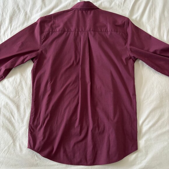 Le 31 Modern Fit Dress Shirt in Plum - Picture 2 of 10